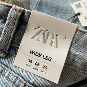 Zara wide leg jeans